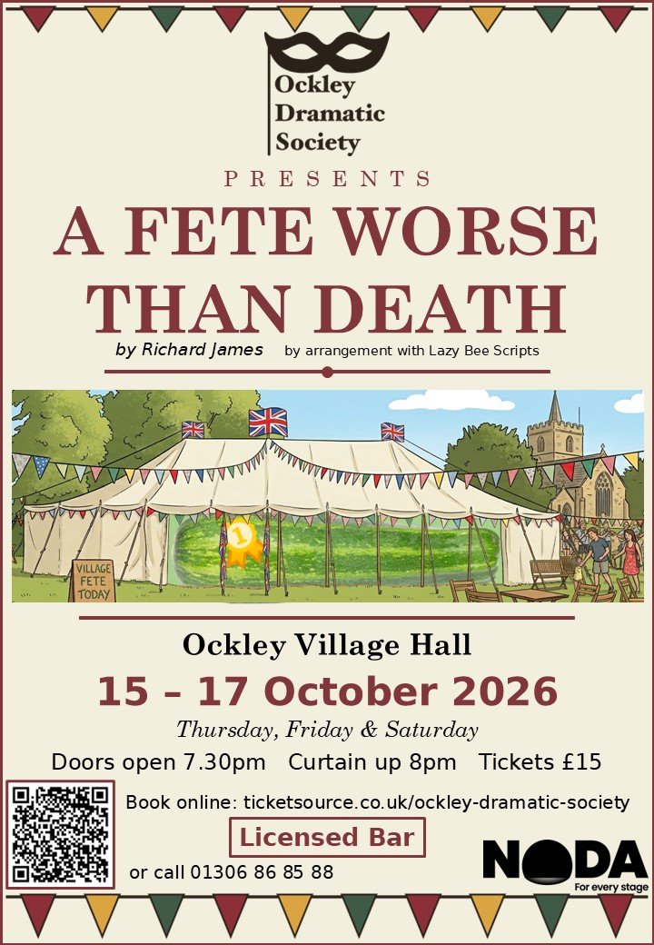 flyer for the Autumn production of A Fete Worse Than Death